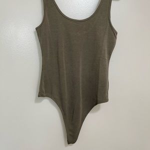 Body Suit Tank with low scoop back Size S NWT